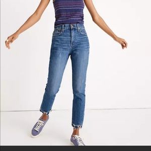 Madewell High-rise Slim Crop BoyJean - L8198